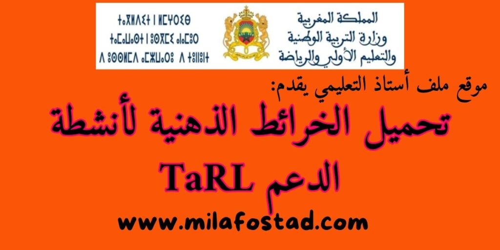 الخرائط الذهنية لأنشطة الدعم TaRL